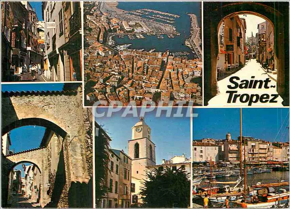 Saint-Tropez — Panoramablick und Gassen — Les Editions Rando - Vorderseite