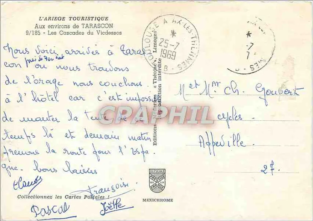 As Cataratas de Vicdessos — Ariege — Éditions L'ARIEGE TOURISTIQUE - Verso