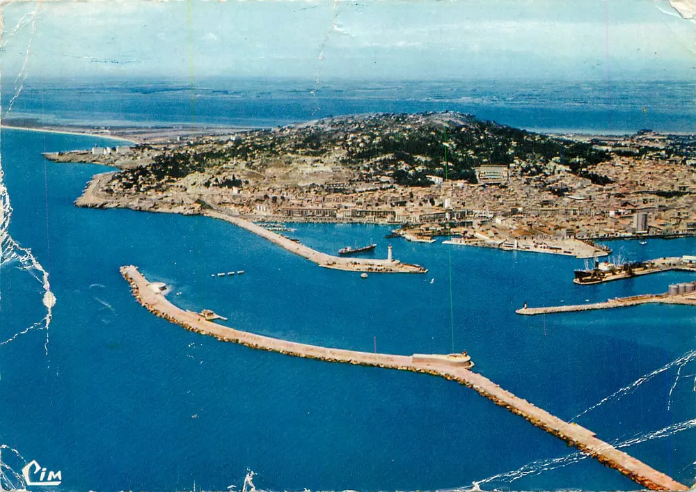 Sète (Hérault) — Vista panorâmica aérea — Cim - Frente