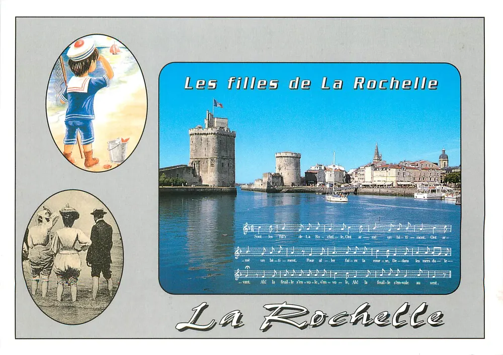 La Rochelle — As meninas de La Rochelle — editor ARNAUD Frères, n° 44470 CARQUEFOU - Frente