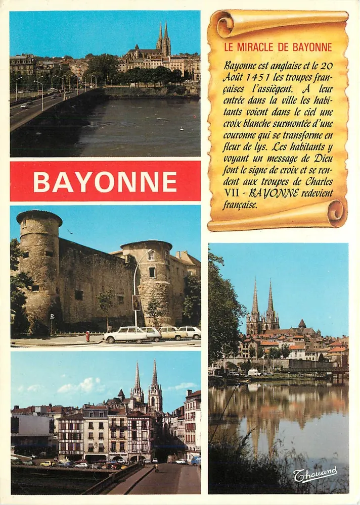 Bayonne — O milagre de Bayonne — Edições Thouand - Frente