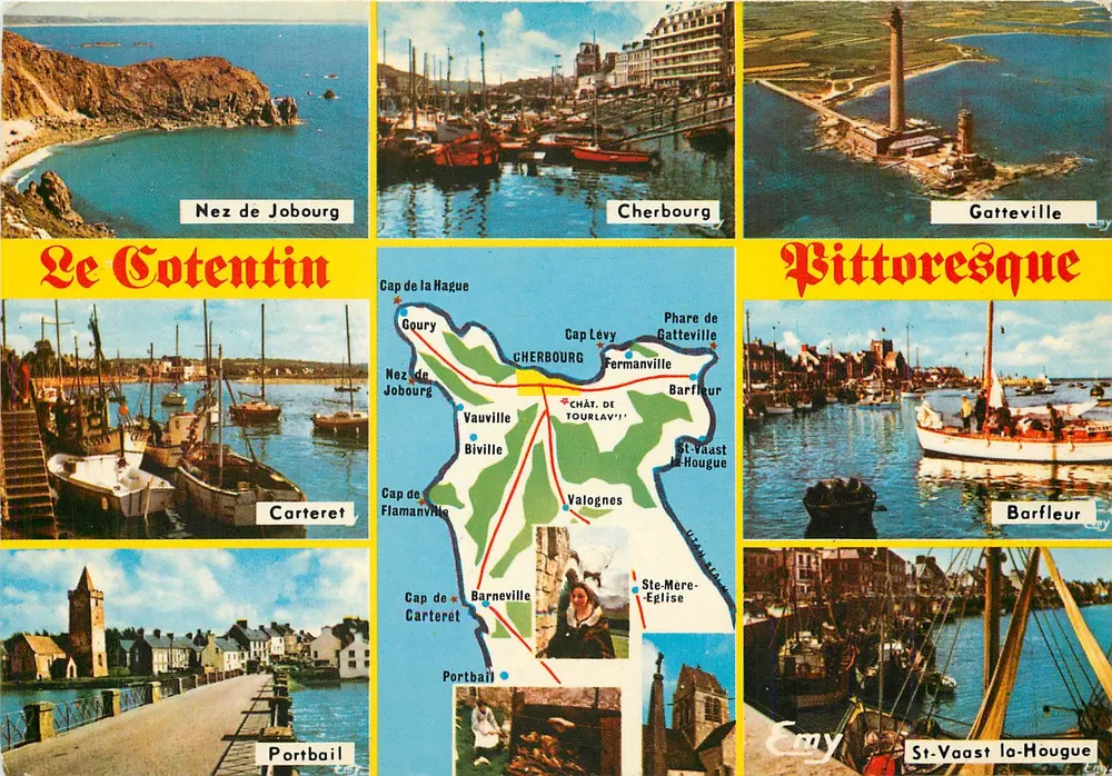 O Cotentin pitoresco — Editor Emy, n° 826 - Frente