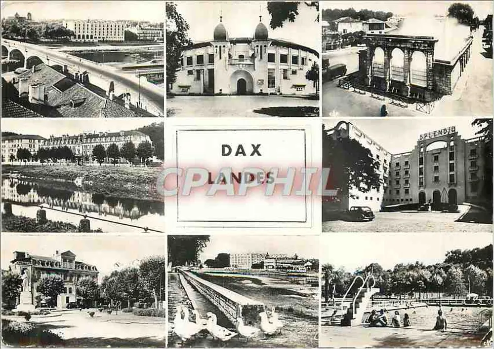 Dax — Allgemeine Ansicht — Thermalbad « Splendid » — Cité des Arts Photomécanique - Vorderseite