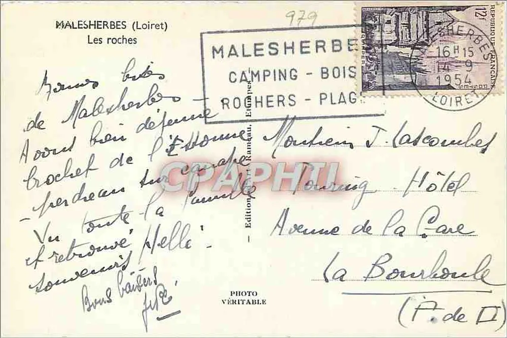 De rotsen — Malesherbes (Loiret) — E. Rameau - Achterkant