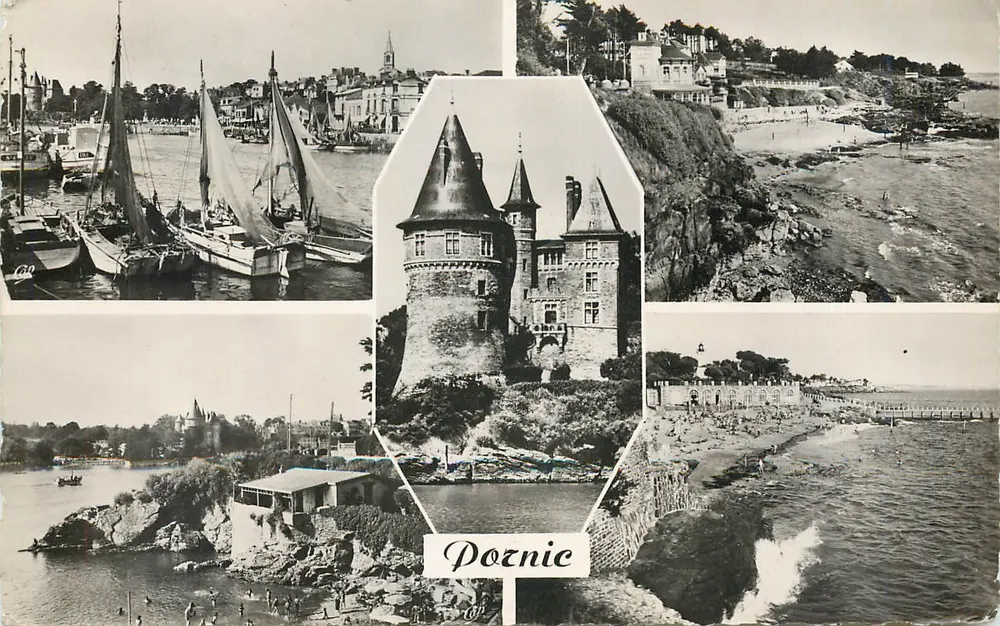 PORNIC — Vue panoramique — Réal-Photo - Recto