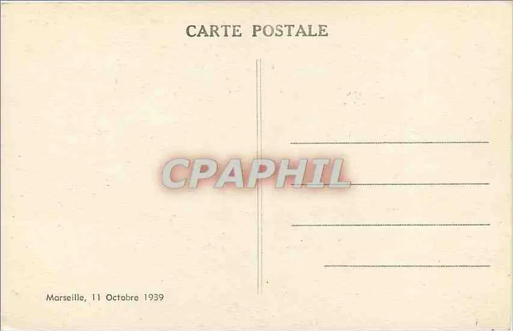 Marselha — O Castelo de If - Verso
