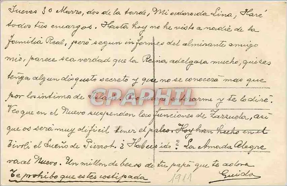 Jovem mulher em vestido decorado segurando rosas — JHK 263 - Verso