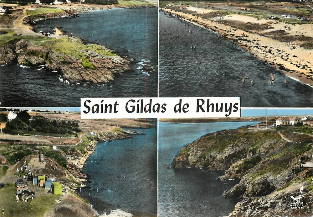 Saint-Gildas-de-Rhuys — vista aérea das costas e praias — editor LAPIE SERVICE AÉRIEN - Frente