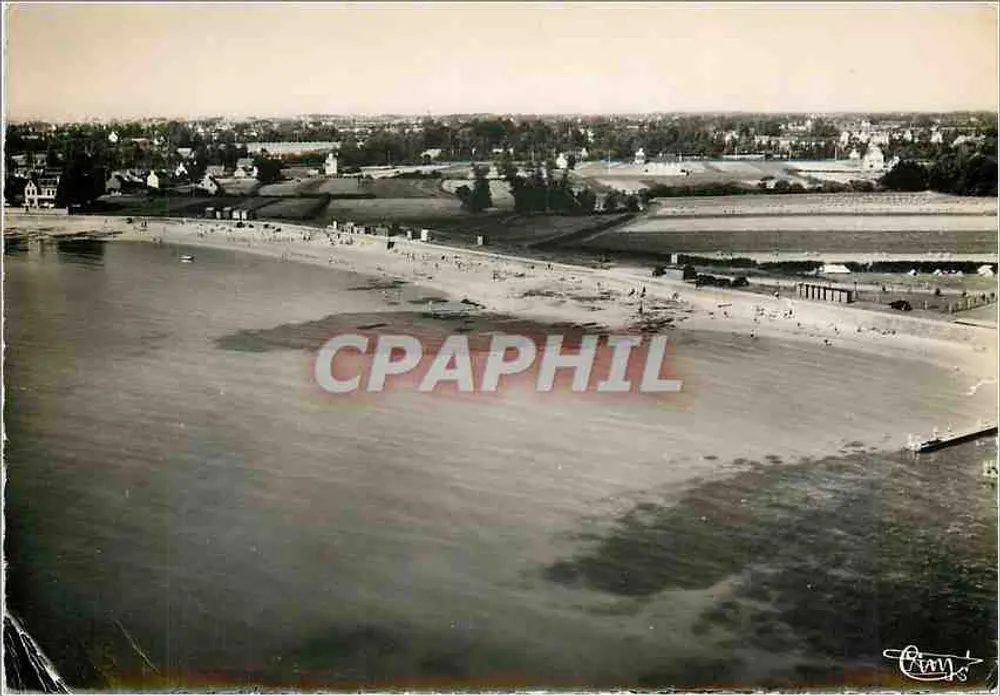 Plage de Laëgoz — vue aérienne — Éditions COMBET N.P. MACON (G.F.L.) - Recto