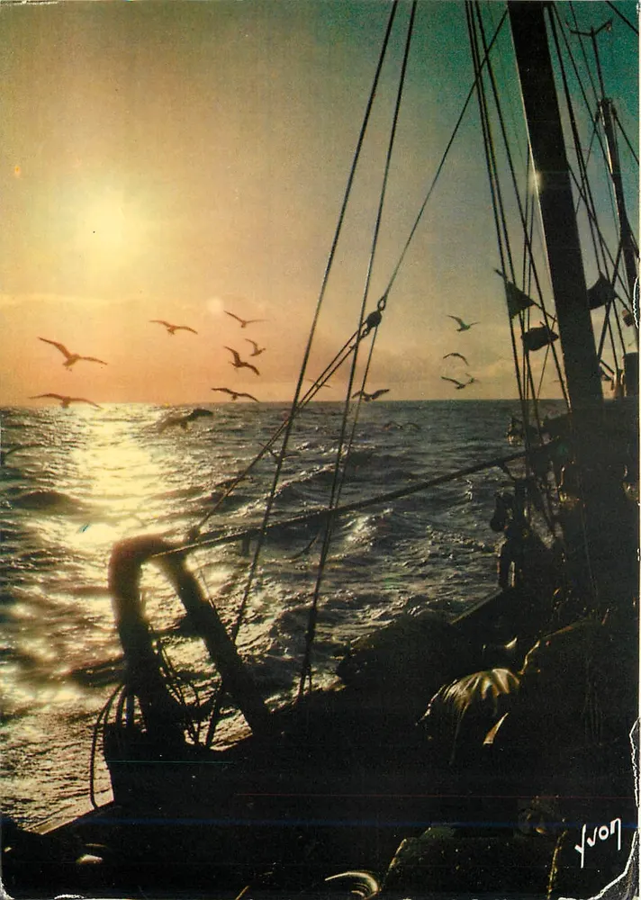 Fischen am Meer — Farben und Licht Frankreichs — Foto Gilbert Le Cossec, n° 10-11805 - Vorderseite