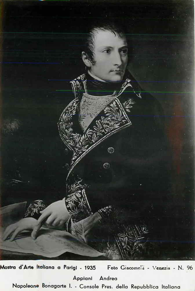 Napoléon Bonaparte I — Consul Präsident der italienischen Republik — Foto Giacometti, Venedig, N. 96 - Vorderseite