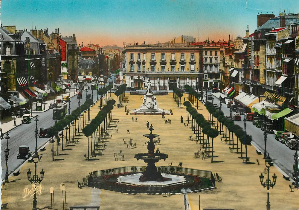 Place de l'Épiphane em Bordeaux — vista panorâmica — Édit Renaud-Bordeaux, n°59 - Frente