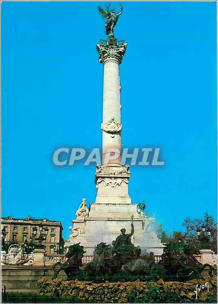 Die Säule der Girondinen — Place des Quinconces — Kunstausgabe J. Arcuelli - Vorderseite