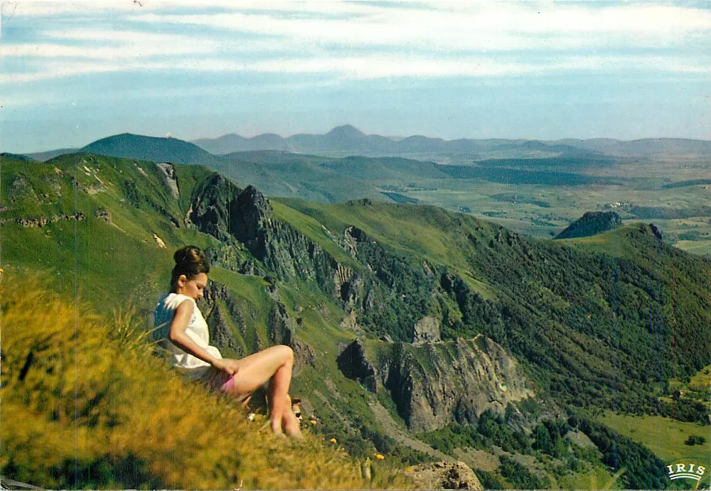 Vista das encostas do Sancy — Auvergne — Edições IRIS - Frente