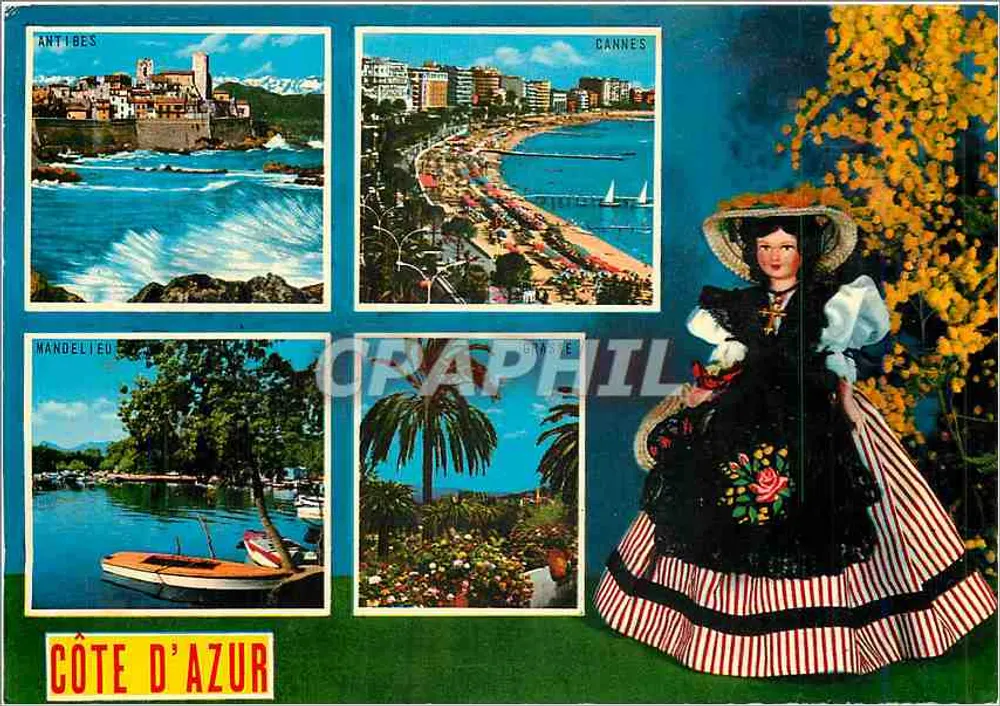 Côte d'Azur — Antibes, Cannes, Mandelieu — Verlag S.E.P.T. n°72 - Vorderseite