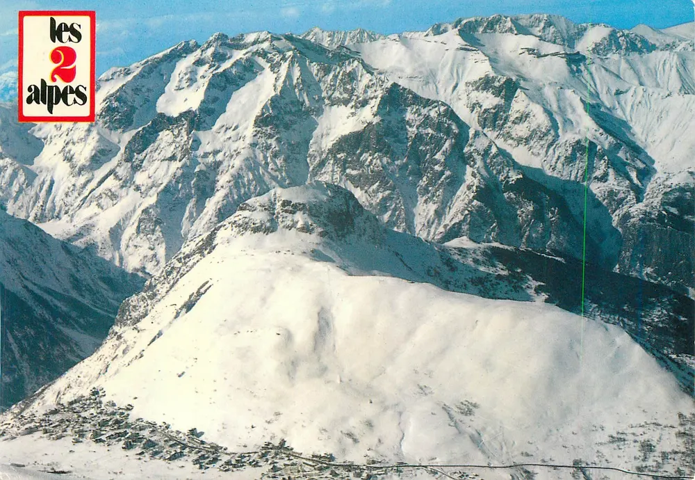 Les 2 Alpes — Luftbild der Station — Edition France Images - Vorderseite