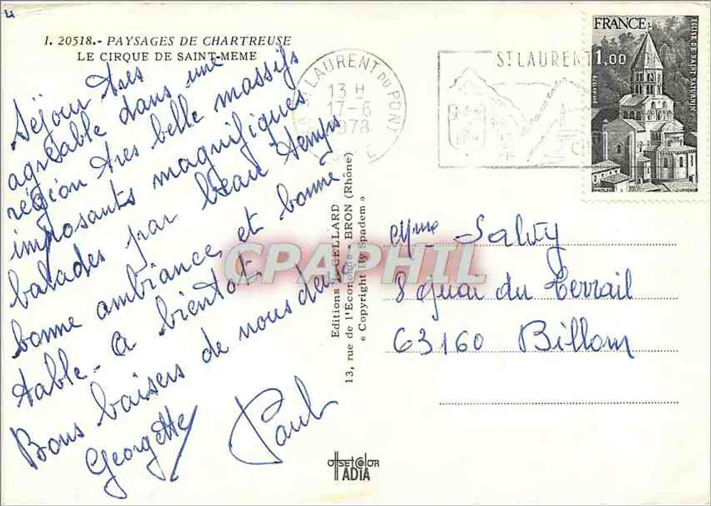 Circo de Saint-Même — paisagens e camping — Éditions de l'Écorche-Bron - Verso