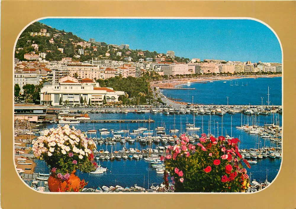 Cannes — Le Port und die Croisette vom Mont Chevalier aus gesehen — Éditions Bellan - Vorderseite