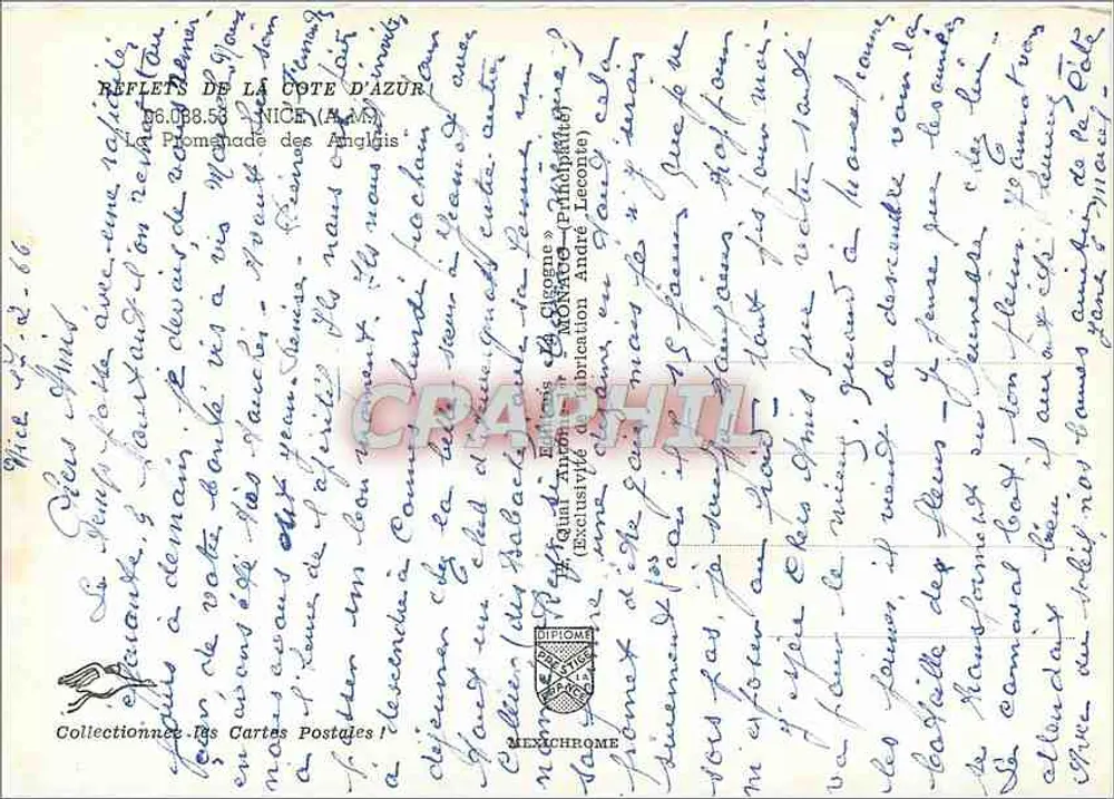 अंग्रेजों की पैदल यात्रा — निस — एंड्रे लेकॉम्ट के संस्करण - पीछे