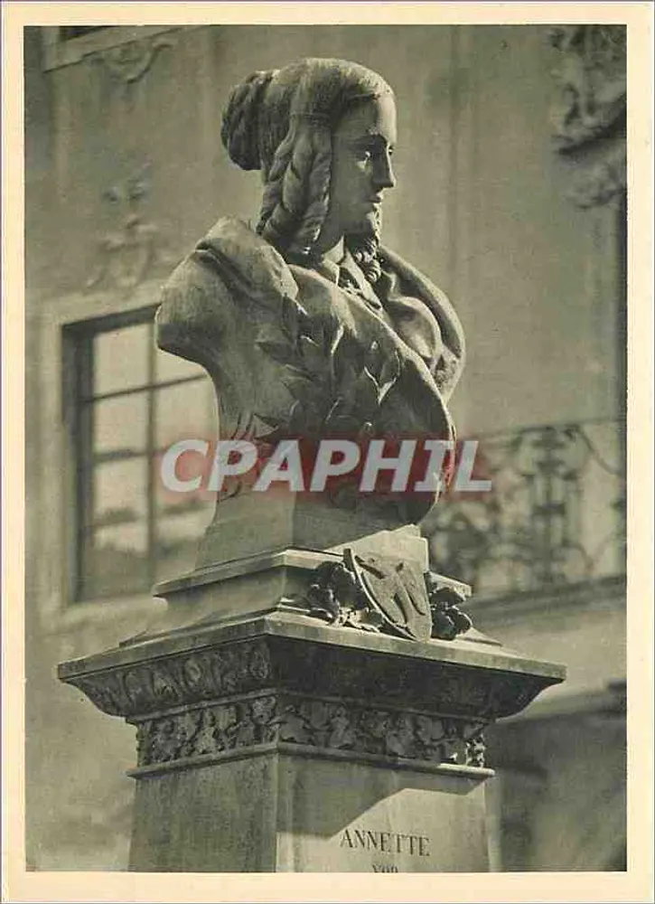 Buste d'Annette — Monument à Meersburg am Bodensee — Graphik Kunst u. Verlagsanstalt A. Weber & Co., Stuttgart - Recto