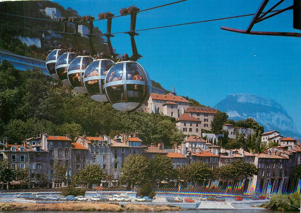 Der Seilbahn der Bastille — Grenoble, Dauphiné — Verlag POMA - Vorderseite