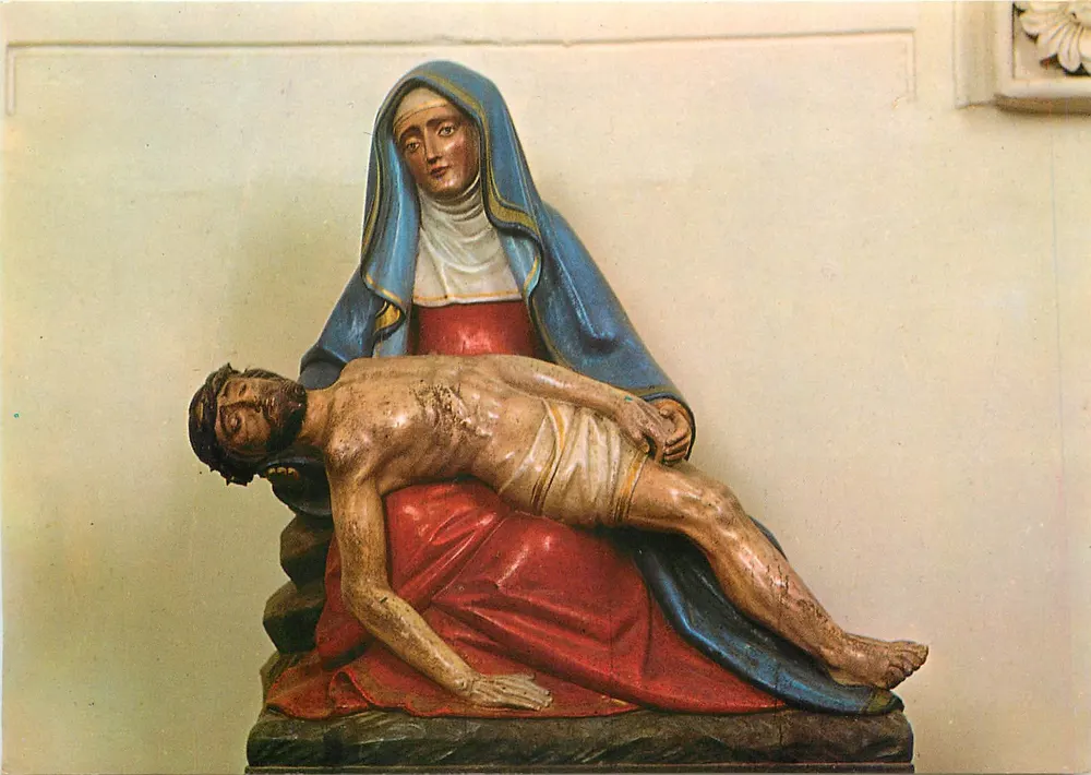 Piedad — Colegiata San Pedro (siglos XI-XII) — Ediciones Gaud, Moisenay-Le-Petit - Anverso