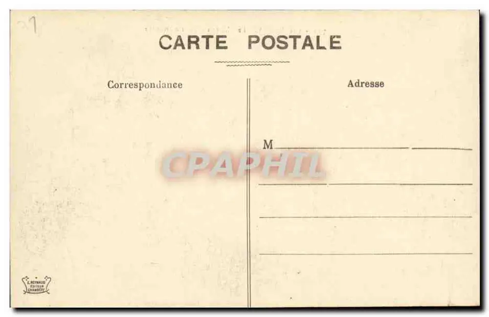 Chambéry - O Castelo - Cour d'honneur — editor Reynaldo, n° 790 - Verso