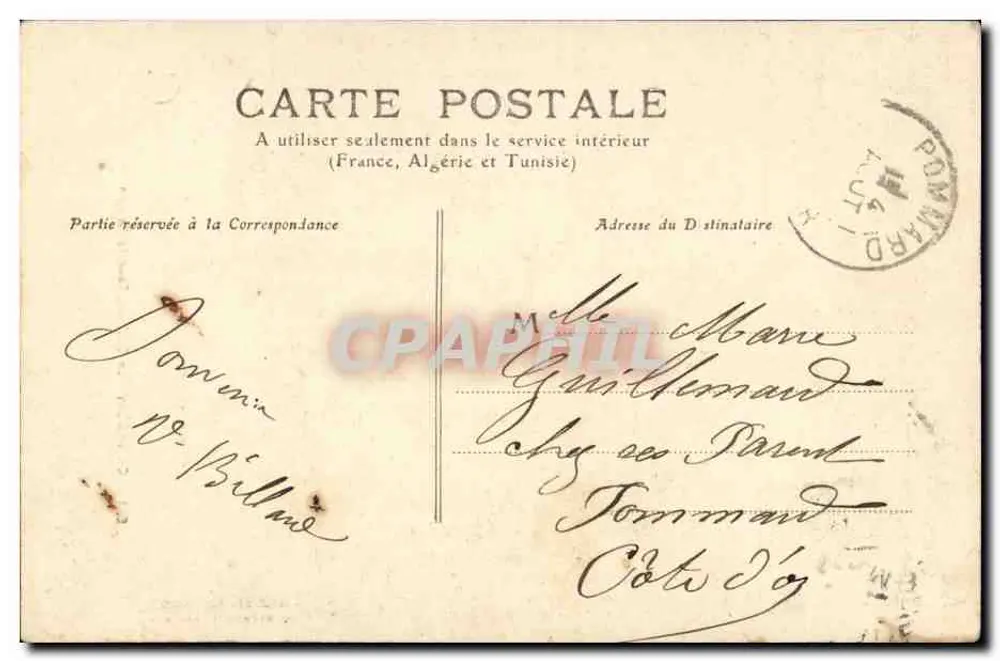 Chambéry — O Castelo, Torre do Donjon — C.R. editor, n° 641 - Verso