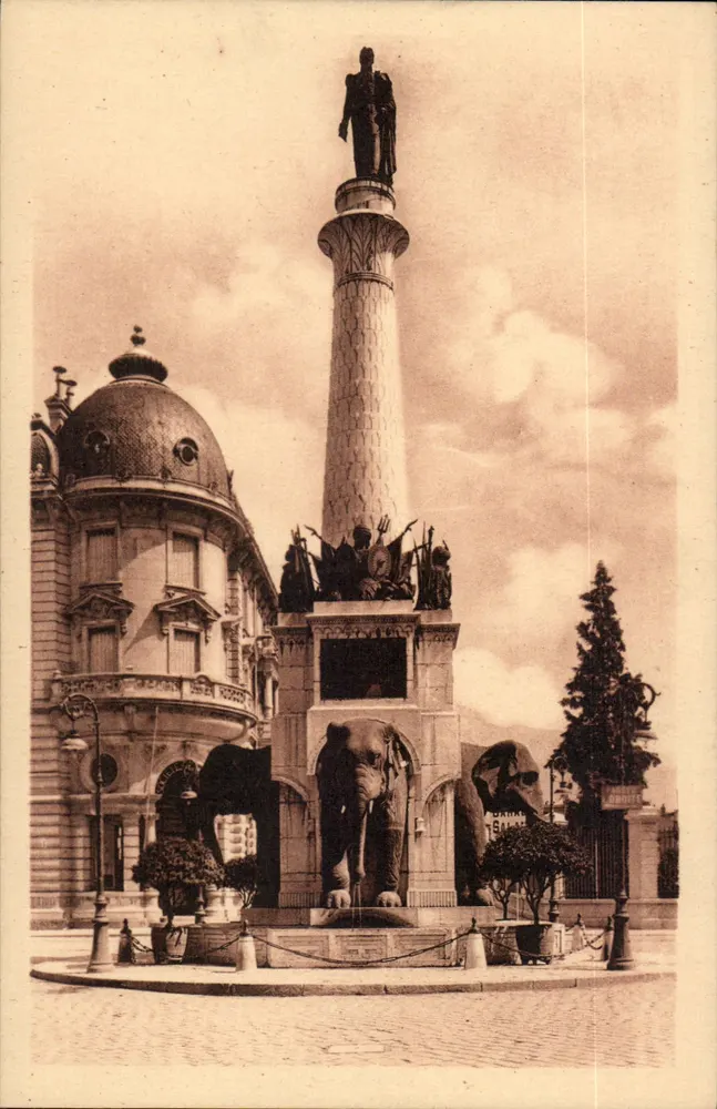 Fontaine des Éléphants — Statue des Generals Boigne — Imp. Letellier, Paris - Vorderseite