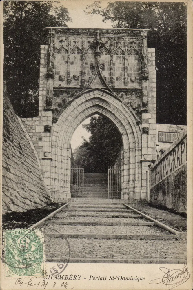 Chambéry - Portal St-Dominique — fotografia — editor desconhecido, número de série não visível - Frente