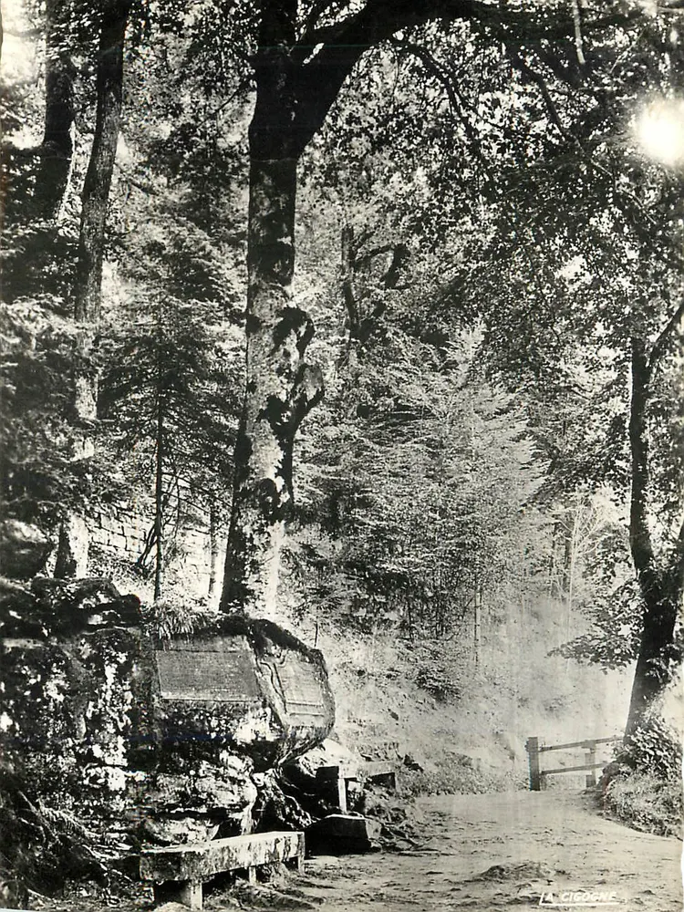 Fontaine Stanislas — PLOMBIERES-LES-BAINS (Vosges) — LA CIGOGNE - Frente