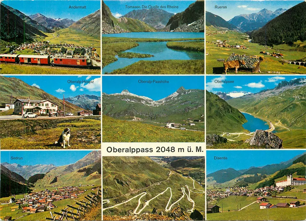Paisagens suíças — Oberalppass 2048 m ü. M. - Frente