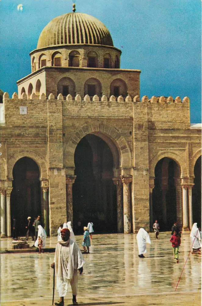 Kairouan — De Grote Moskee — Uitgave TANIT, Tunes - Voorkant