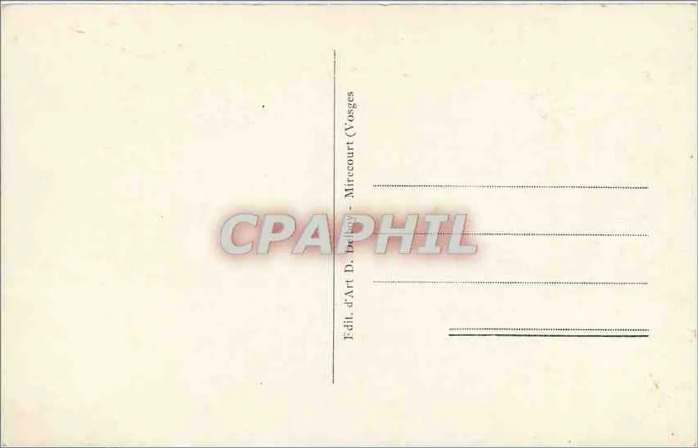 VITTEL - Cour Intérieure do Grand Hôtel — Editor D. Bréhier, Mirécourt (Vosges) - Verso