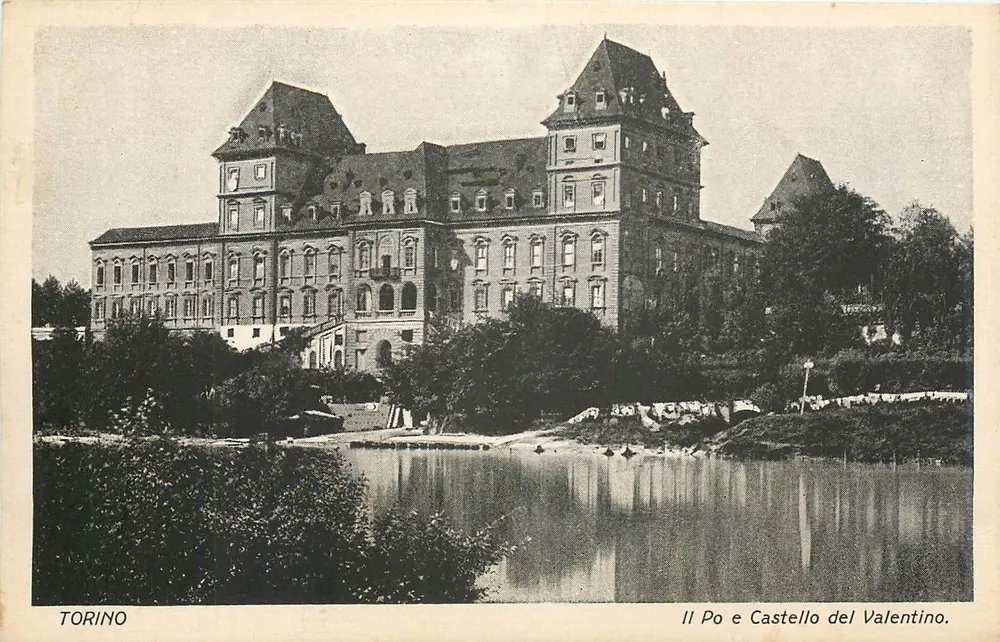 Torino — Il Po e il Castello del Valentino — Souvanfot - Recto