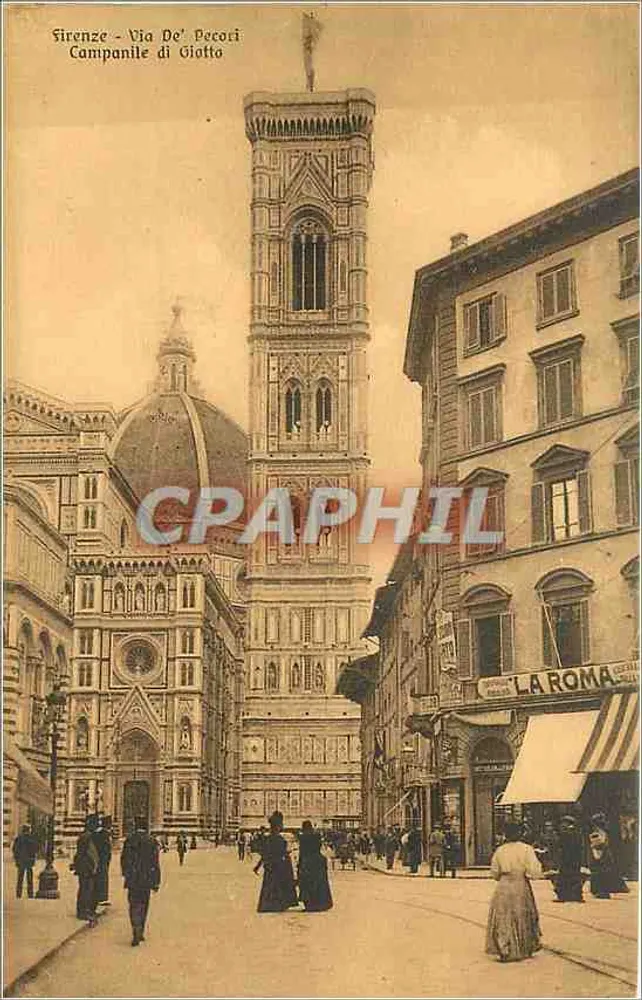Florence - Campanile di Giotto — Via de' Pecori — éditeur inconnu, n° de série 2120 100 - Recto