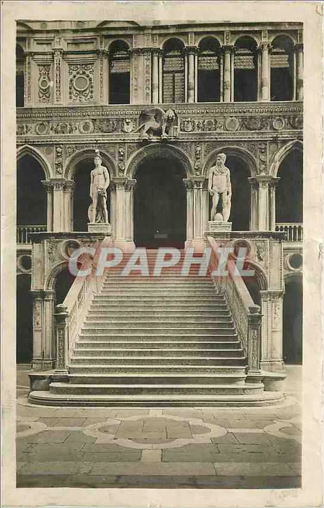 Vêneto — Palazzo Ducale, Scala dei Giganti — Cartolina Postale Italiana n° 47 - Frente