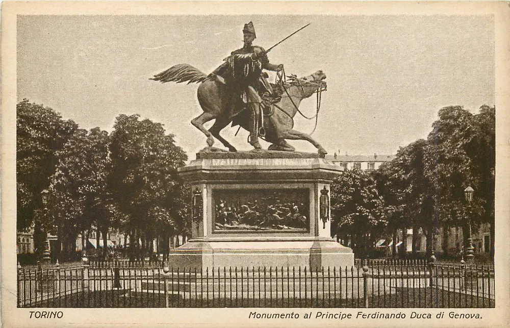 Turin — Denkmal für Prinz Ferdinand Herzog von Genua - Vorderseite