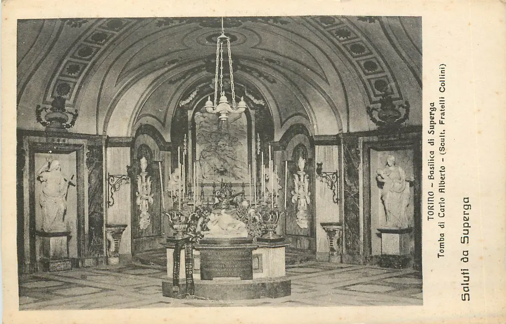 Tumba de Carlo Alberto - Basílica de Superga - Turim — (Saúdos de Superga) — Fratelli Collini - Frente