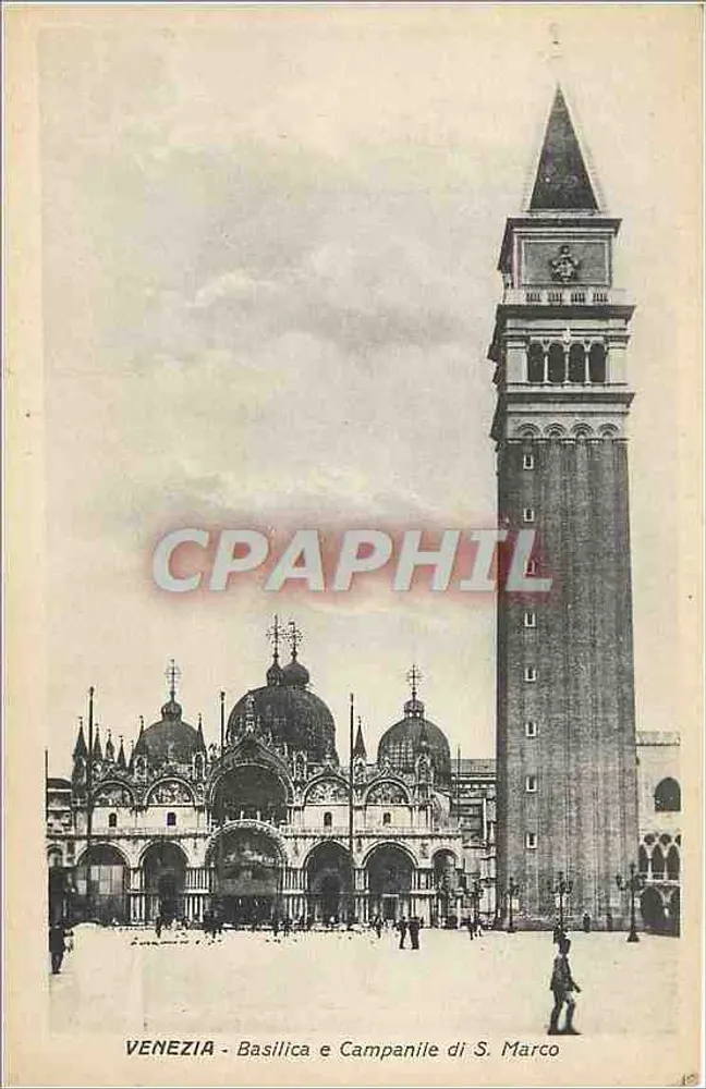 Veneza - Basílica e Torre de S. Marco - Frente