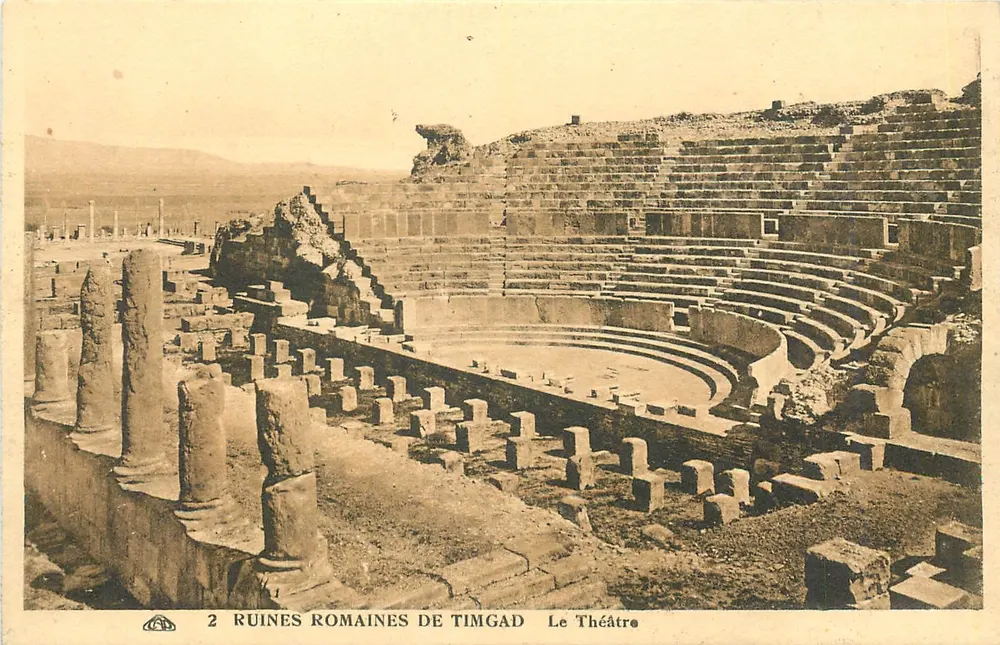 Ruines romaines de Timgad — Le Théâtre — n° 2 - Recto