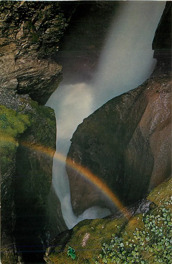Trümmelbachschlucht bij Lauterbrunnen — uitgever Gyger, Adelboden, n° 36954 - Voorkant