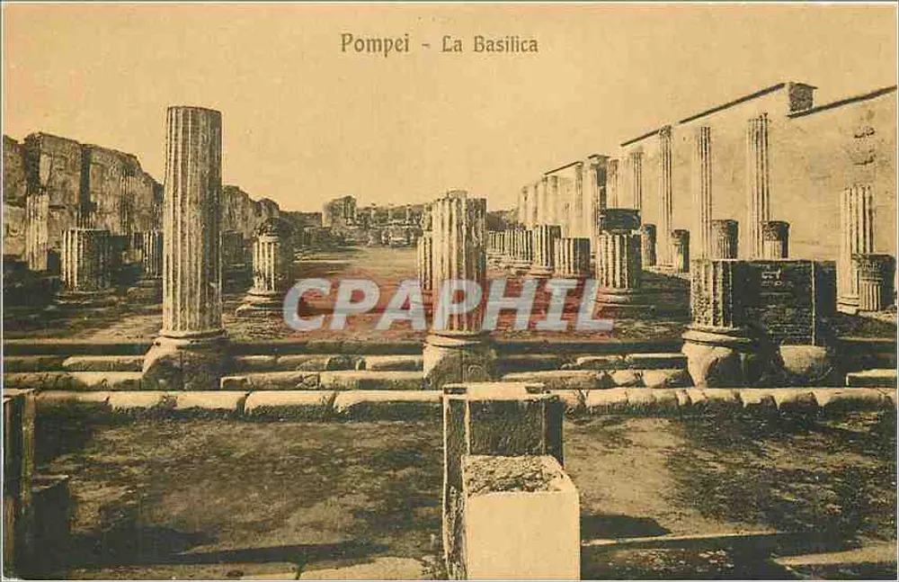 Pompeia - A Basílica — editor desconhecido, número de série não visível - Frente