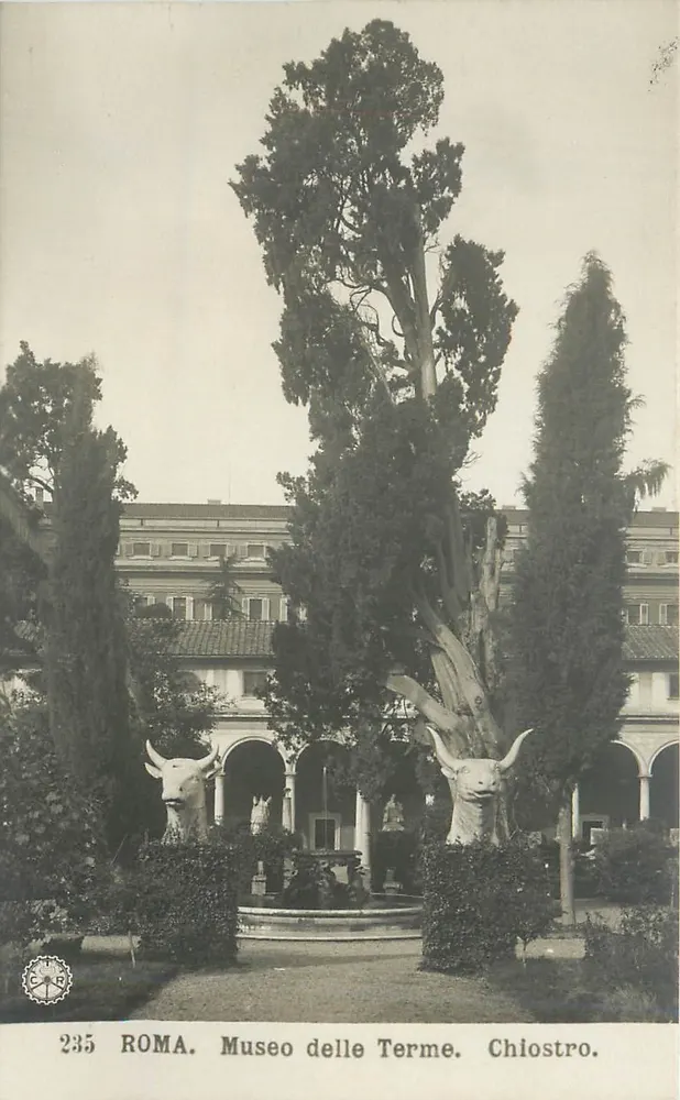 Roma. Museo delle Terme. Chiostro — editor NPG, n° de série 235 - Frente