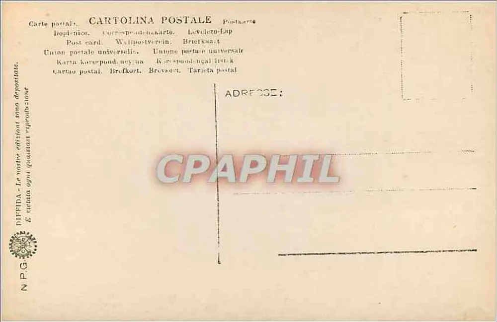 Venezia. R. Acc. Processione in piazza S. Marco - Bellini. 110. - Verso