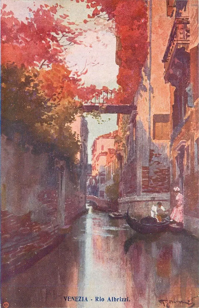 Veneza - Rio Albrizzi — pintura aquarelada — T. Albrizzi - Frente
