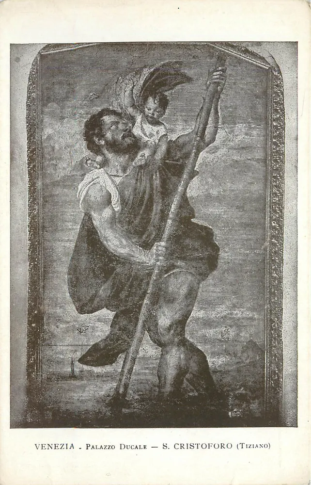Venedig - Dogenpalast - S. Cristoforo (Tiziano) - Vorderseite