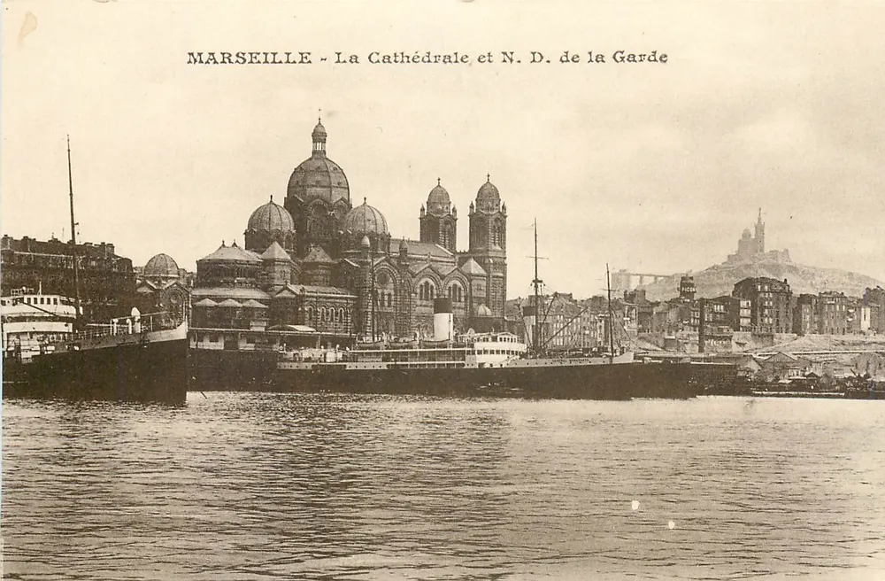 Marseille - Die Kathedrale und N. D. de la Garde - Vorderseite