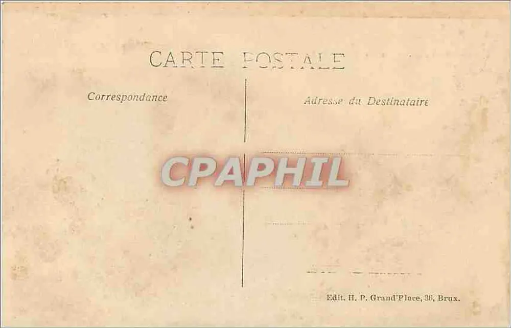 Brussels - Palace of Justice — publisher H. P. Grand Place, Brussels - Back