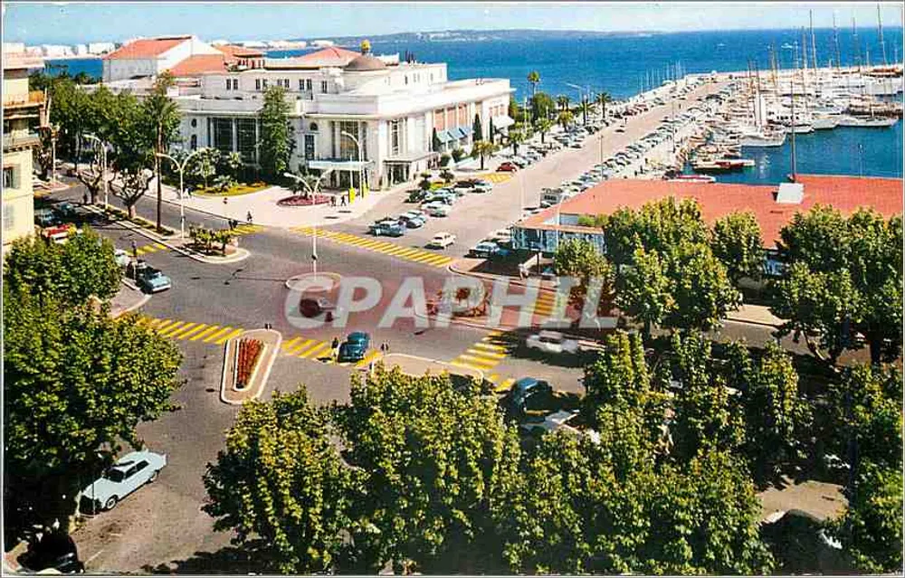 Cannes — Das Municipale Casino und eine Ecke des Hafens — Editions d'Art MONTLUÇON - Vorderseite